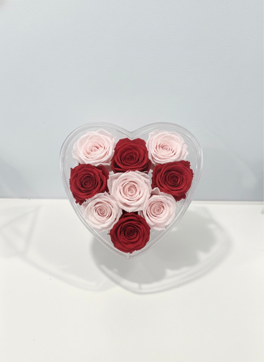 Forever Mine – Nine Eternal Roses Heart Box